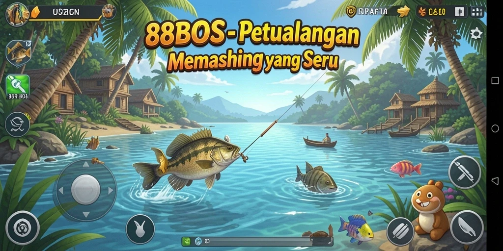 Tampilan menarik dari gameplay memancing 88BOS yang seru dan menantang.