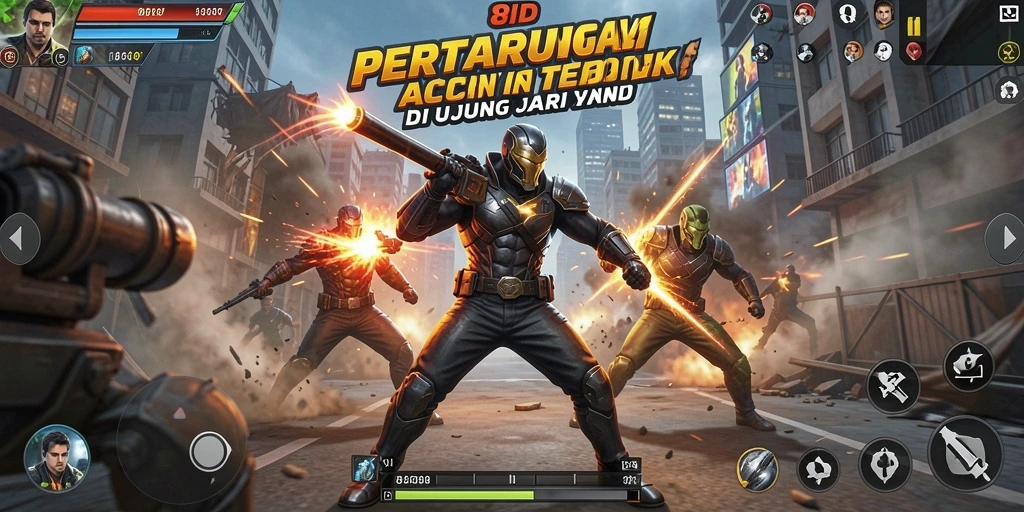Screenshot gameplay aksi seru 8ID dengan efek visual menakjubkan.