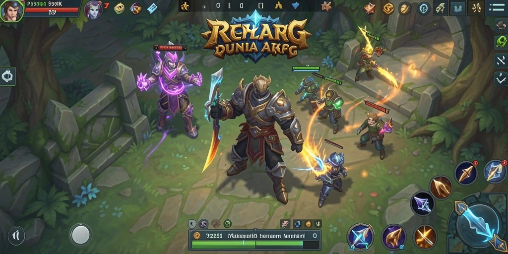 Screenshot gameplay 93337 menampilkan aksi pertempuran intens.