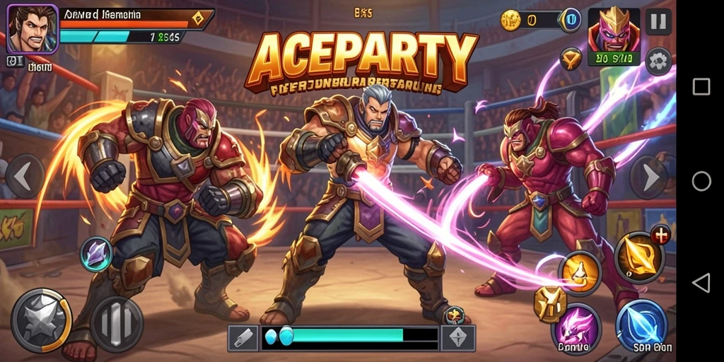 Tampilan gameplay seru dan menegangkan di ACEPARTY.
