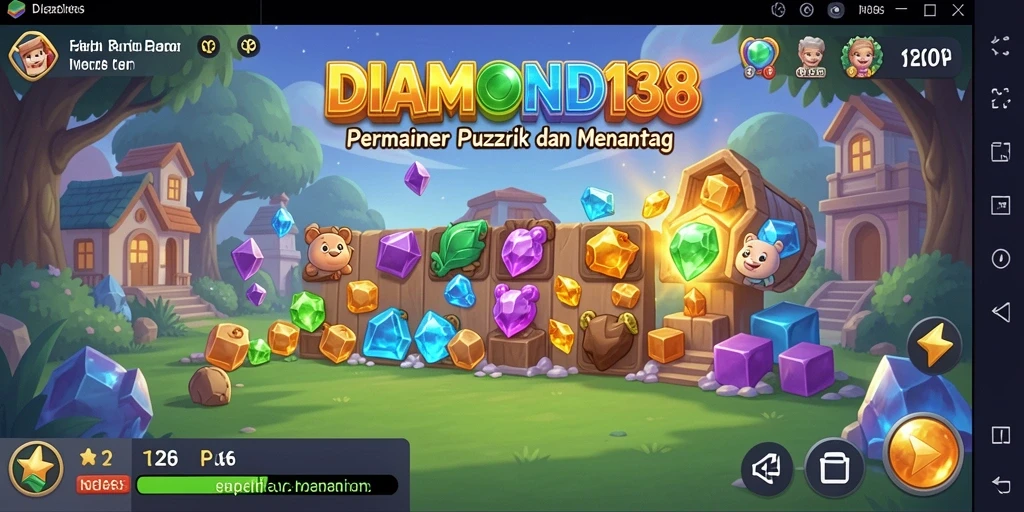 Tangkapan layar gameplay menampilkan tantangan puzzle yang menarik di DIAMOND138.