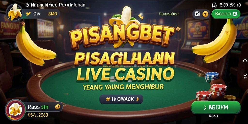 Tampilan gameplay Live Casino PISANGBET dengan dealer langsung yang profesional.