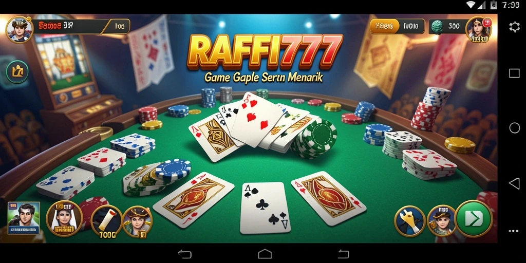 Tampilan gameplay Gaple yang seru dan interaktif di RAFFI777.