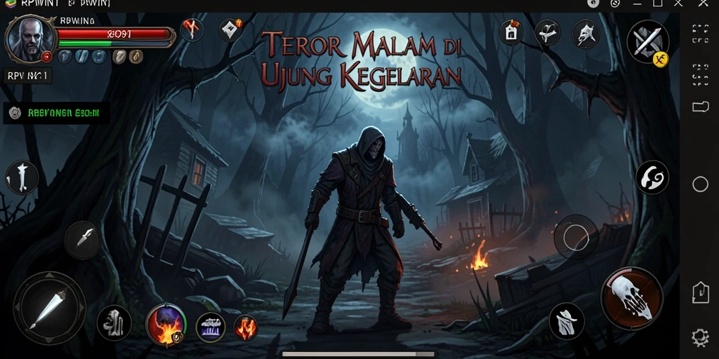 Screenshot menampilkan situasi mencekam dalam gameplay RPWIN1.