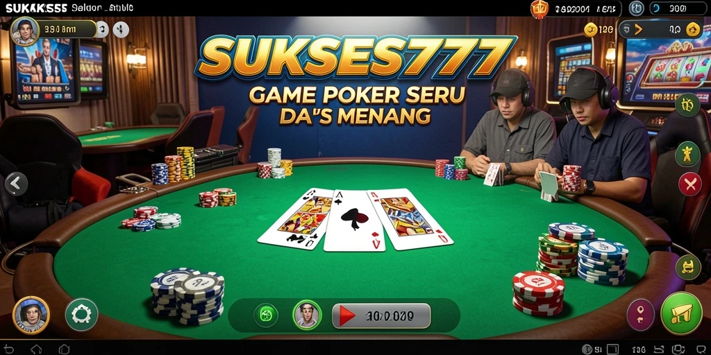 Tampilan gameplay seru dan menegangkan dalam SUKSES777.