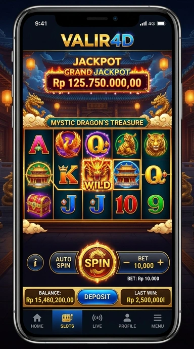 Screenshot aplikasi valir4d dengan tampilan antarmuka yang menarik.